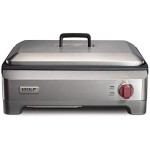 Precision Electric Griddle, Indoor Grill, 200 sq. in, Nonstick Coating, Advanced Temperature Control, Stainless Steel, Red Knob (WGGR100S) Precision Electric Griddle, Indoor Grill, 200 sq. in, Nonstick Coating, Advanced Temperature Control, Stainless Steel, Red Knob (WGGR100S)