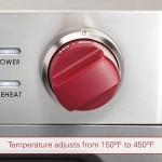 Precision Electric Griddle, Indoor Grill, 200 sq. in, Nonstick Coating, Advanced Temperature Control, Stainless Steel, Red Knob (WGGR100S) Precision Electric Griddle, Indoor Grill, 200 sq. in, Nonstick Coating, Advanced Temperature Control, Stainless Steel, Red Knob (WGGR100S)