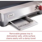 Precision Electric Griddle, Indoor Grill, 200 sq. in, Nonstick Coating, Advanced Temperature Control, Stainless Steel, Red Knob (WGGR100S) Precision Electric Griddle, Indoor Grill, 200 sq. in, Nonstick Coating, Advanced Temperature Control, Stainless Steel, Red Knob (WGGR100S)