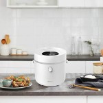 Low Carb Rice Cooker, Digital Programmable Small Rice Cooker, Multi Food Steamer, 24 Hours Preset, Personal Size Cooker for 1-2 People, Portable Rice Cooker 3 Cups (Uncooked), White Low Carb Rice Cooker, Digital Programmable Small Rice Cooker, Multi Food Steamer, 24 Hours Preset, Personal Size Cooker for 1-2 People, Portable Rice Cooker 3 Cups (Uncooked), White