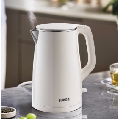 SUPOR Electric Kettle - 1.5L Stainless Steel Fast Boiling Water Heater (316L Food-Grade Inner Tank)